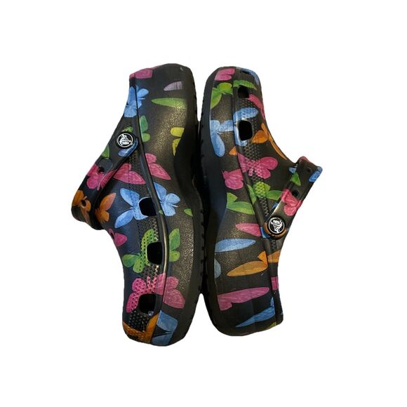 NEW Crocs Butterfly Platform, Black Butterfly Size 10 - Picture 5 of 7